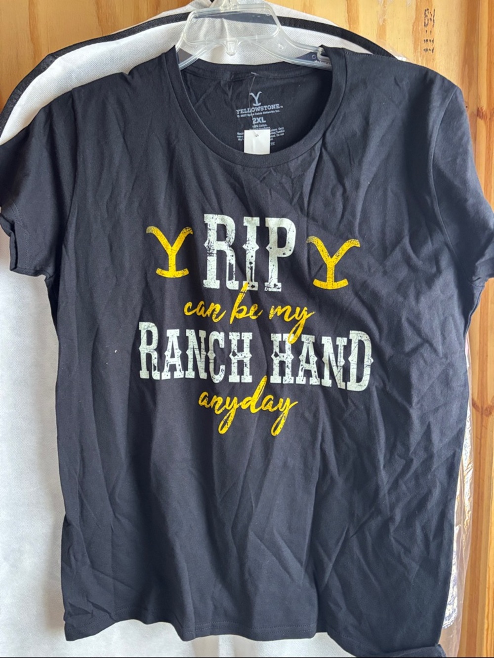 Yellowstone Black 'Rip Ranch Hand' Graphic Tee